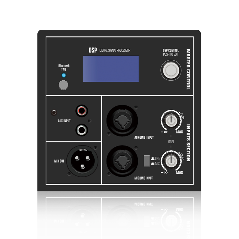 DSP1901: Stereo RCA ulaz s DSP kontrolom s jednom tipkom ADAU1701 DSP funkcionalni modul