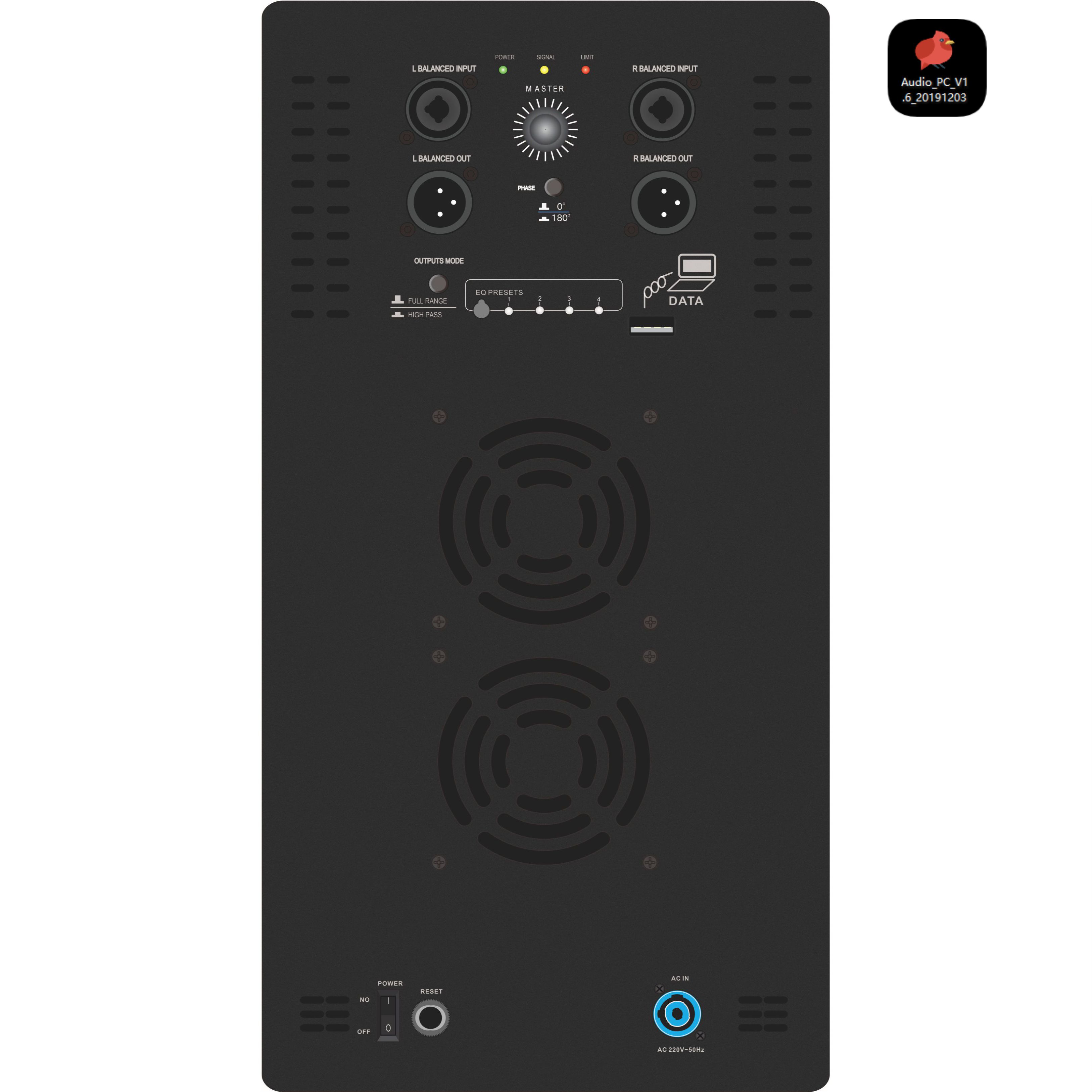 DSP1904SUB Powered Subwoofer System pojačalo