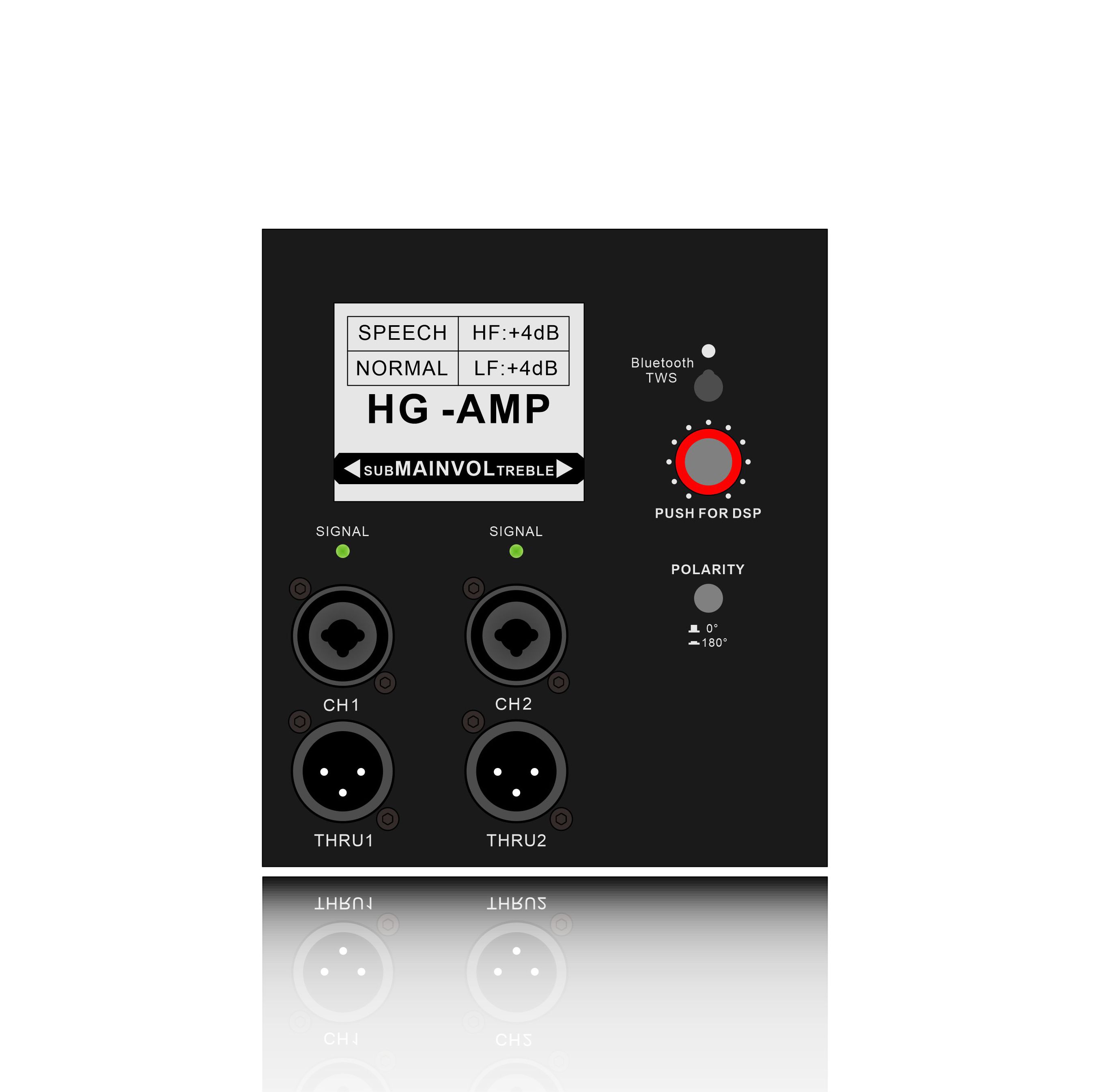 DSP718SUB:LCD sučelje s dostupnim Blutoothom i TWS-om Funkcionalni modul s aktivnim subwooferom
